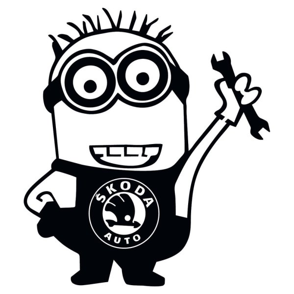 Наклейки на авто прикольные Миньоны