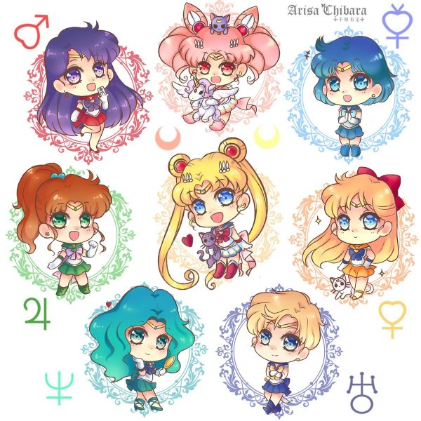 Аниме наклейки Сейлор Мун