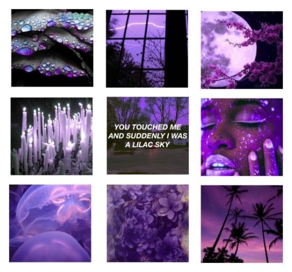 Сиреневые наклейки для эстетики