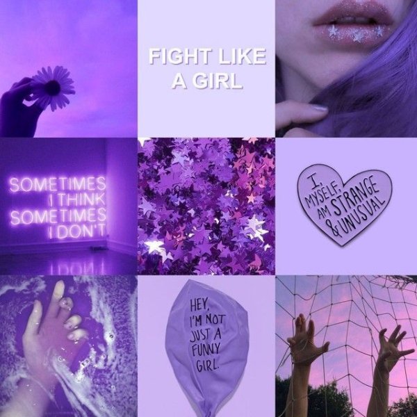 Стикеры фиолетового цвета