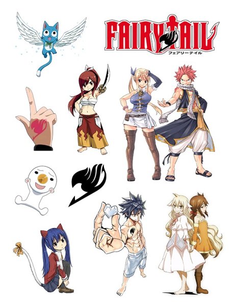 Стикеры по аниме хвост феи