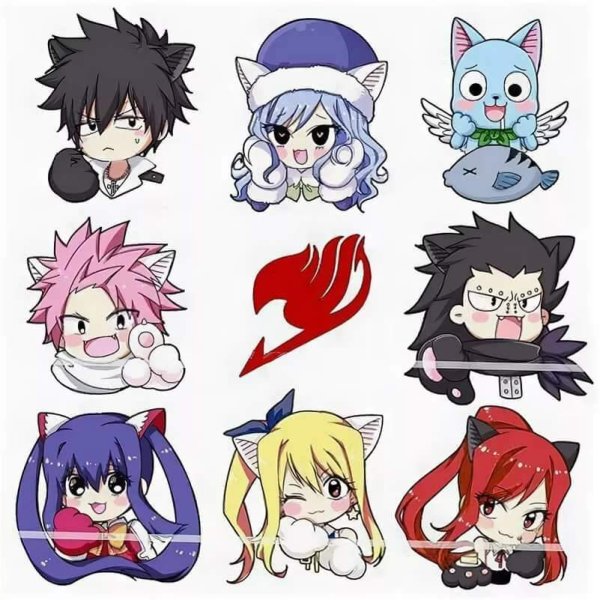 Стикеры аниме Фейри Тейл