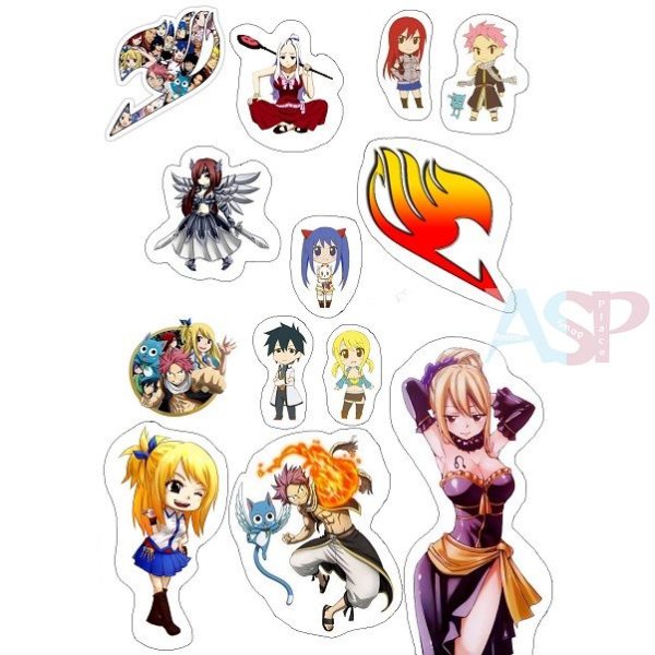 Наклейки аниме хвост феи