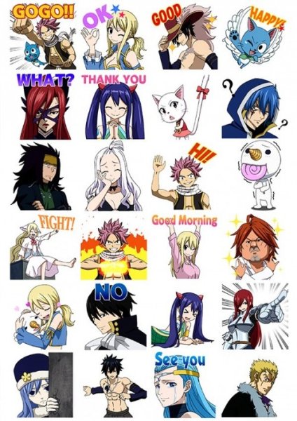 Стикеры хвост феи