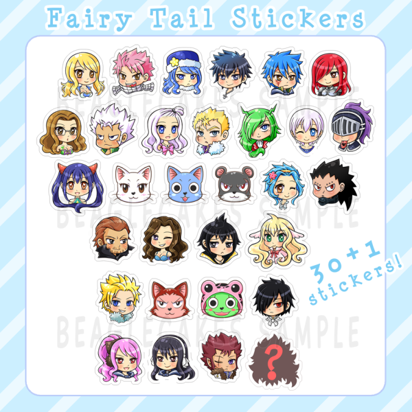 Нацу наклейки