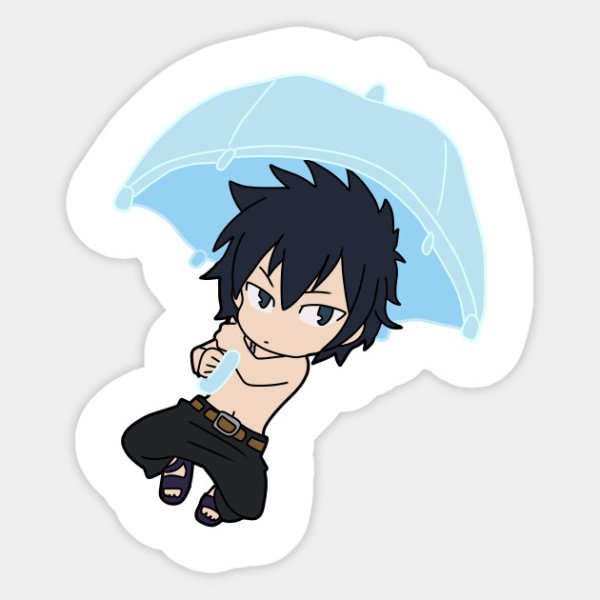 Наклейки аниме хвост феи