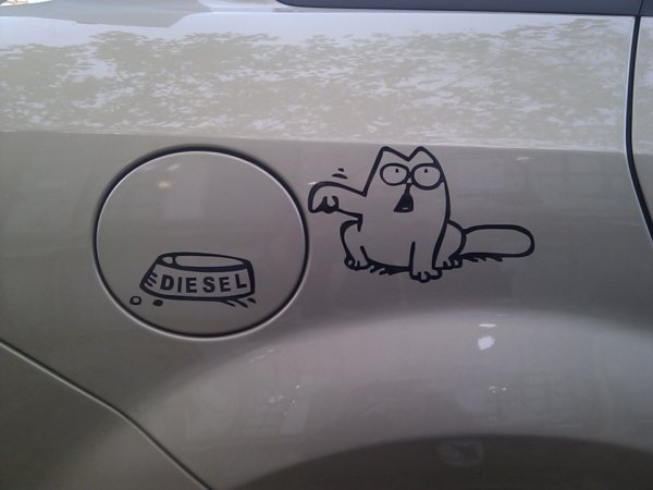 Наклейка АИ 95 С котом