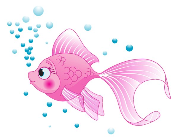 Мультяшные милые рыбки