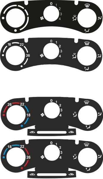 Накладка на блок управления печкой Калина 1