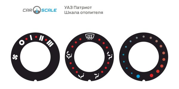 Шкалы печки УАЗ Патриот