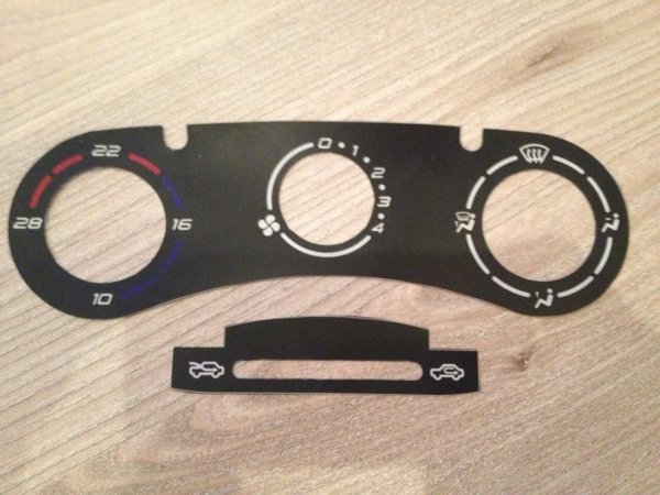 Шкала для управления печкой Приора