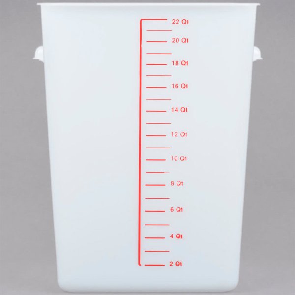 Мерная шкала на контейнере