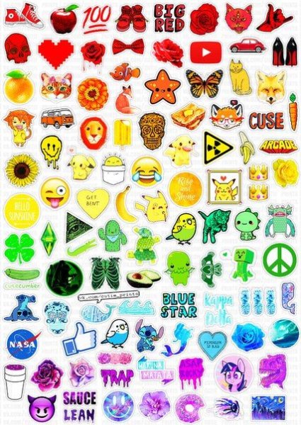 Маленькие красивые наклейки