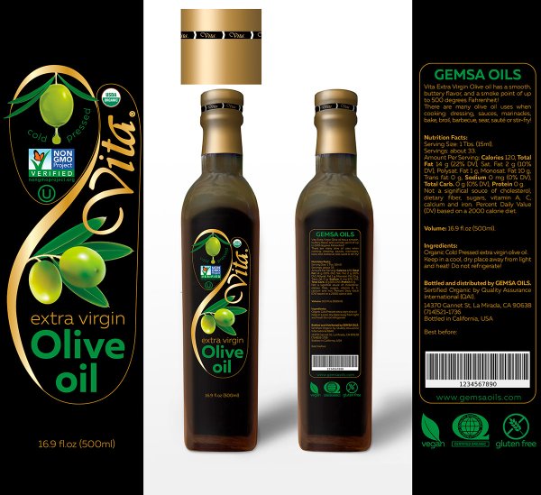 Olive Oil Bottle этикетки