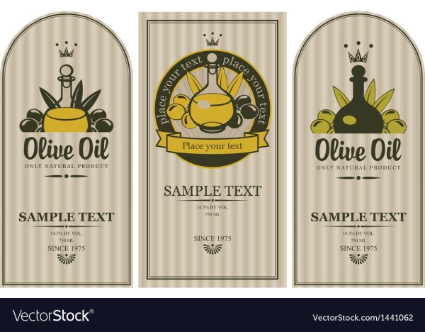 Масло оливковое Винтажная этикетка