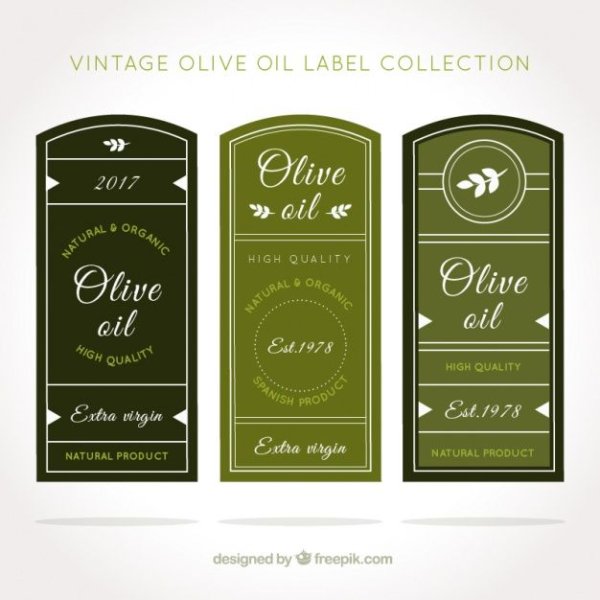 Оливковое масло этикетка