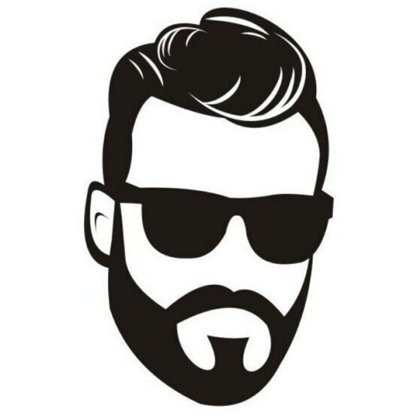 Борода силуэт