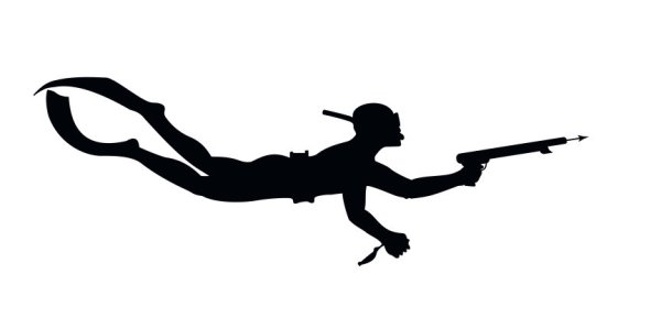 Трафарет подводного охотника