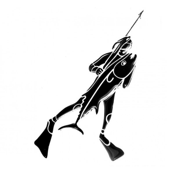 Трафарет подводного охотника