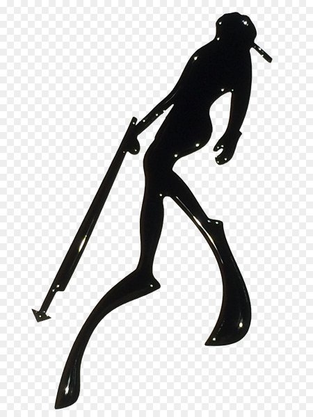 Наклейка подводного охотника