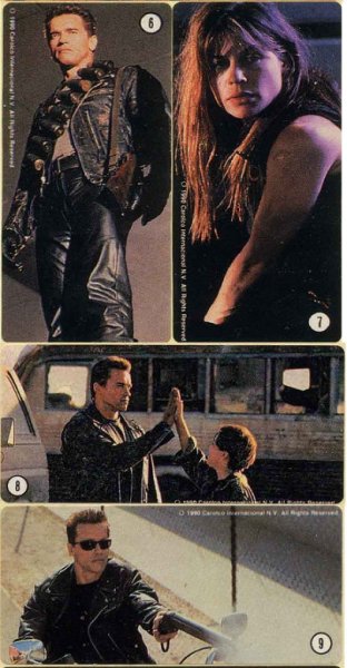 Наклейки Терминатор 2 из жвачек