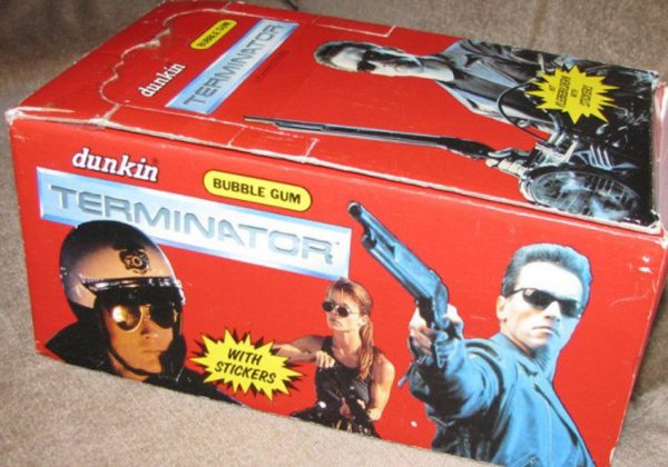 Наклейки от жвачек 90-х Терминатор