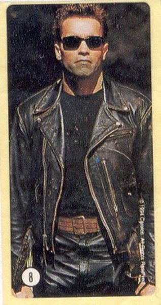 Терминатор жвачка наклейки 90х