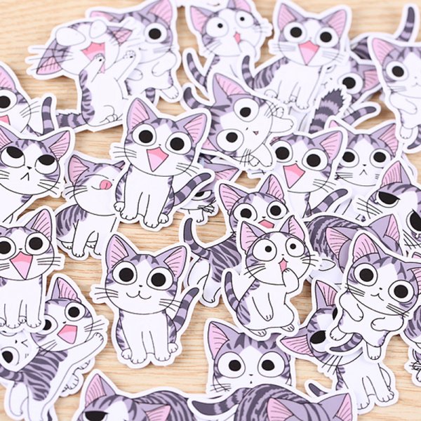 Самодельные наклейки котики