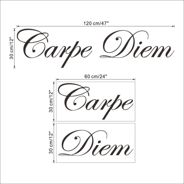 Carpe Diem наклейка на лобовое