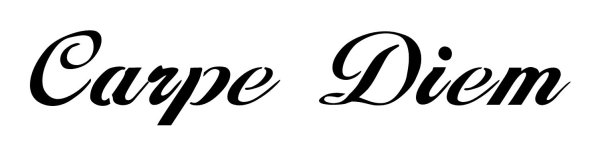 Наклейка Carpe Diem с короной