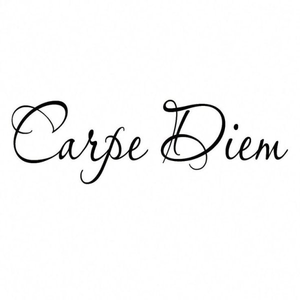 Надпись Карпе Дием эскиз