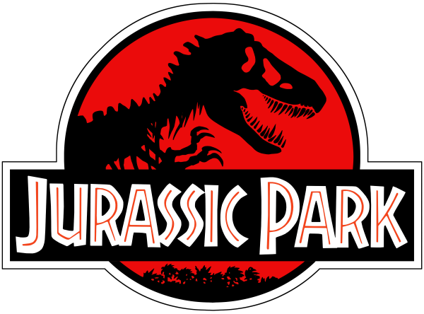Динозавр Jurassic Park стикер