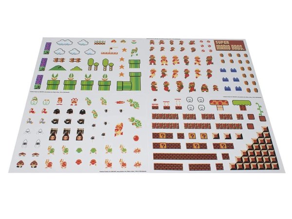 Лего Марио наклейки