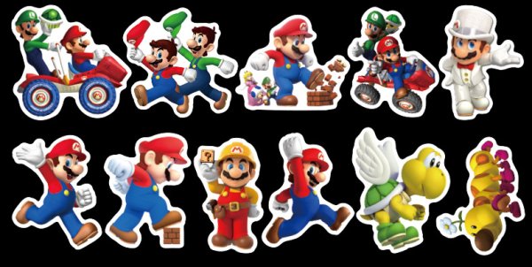 Супер Марио сахарная бумага