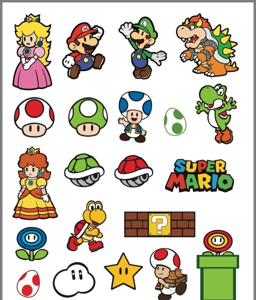Супер Марио для печати