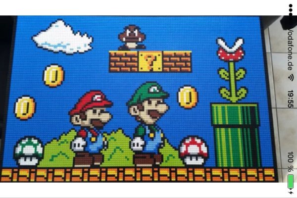 Лего Марио пиксель арт