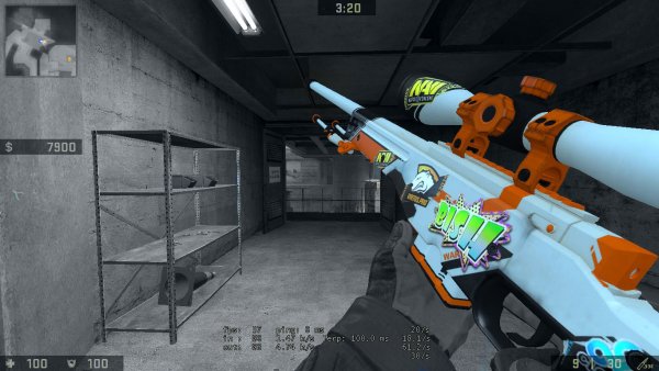 Наклейки из КС го Огнеопасно