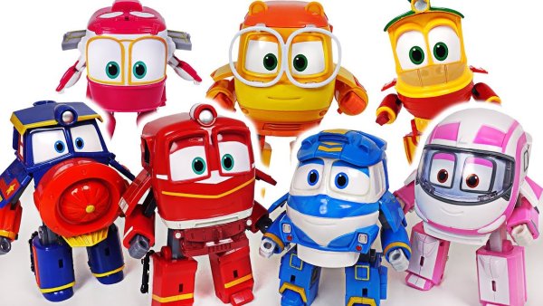 Роботы поезда Кей и Виктор