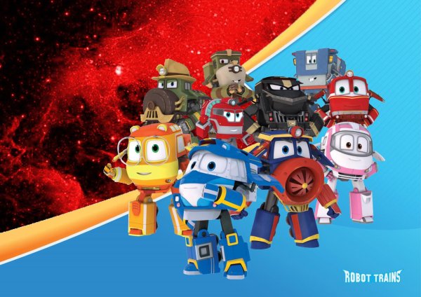 Роботы поезда Постер