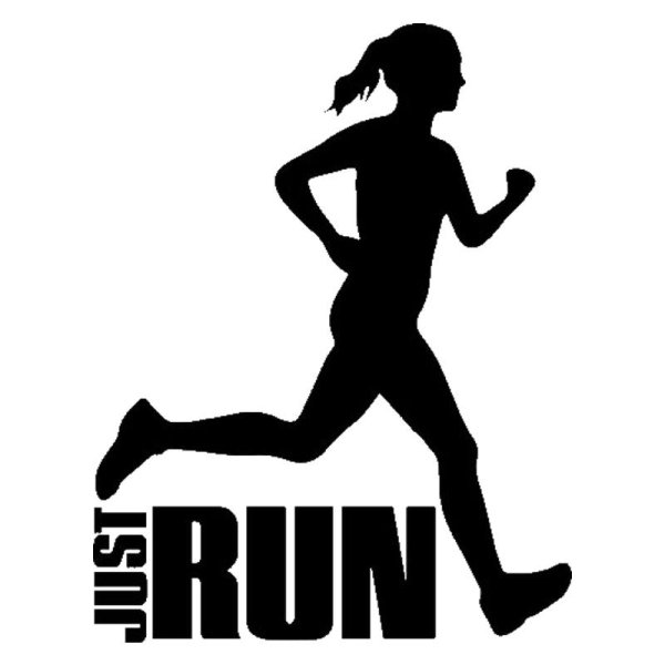 Бегун на старте силуэт