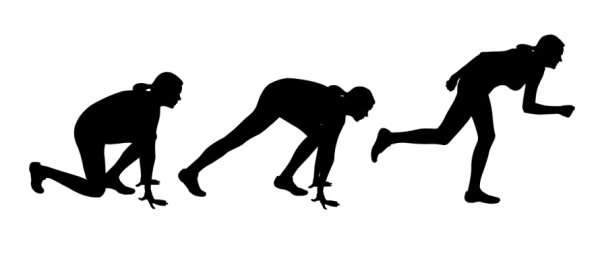 Силуэт спортивной девушки