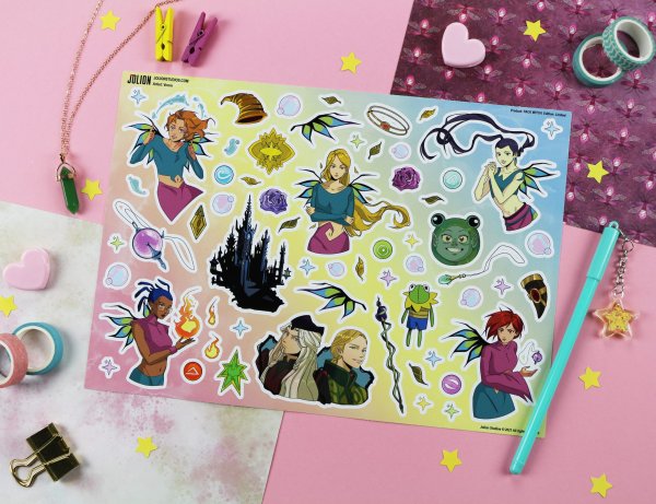 Лист наклеек Witch