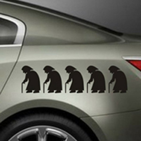 Наклейки на автомобиль сбитые бабушки