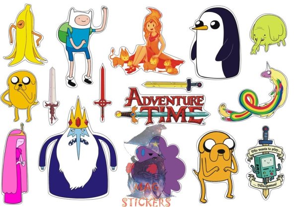 Наклейки адвенчер тайм