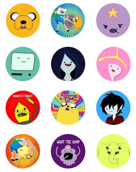 Стикеры время приключений