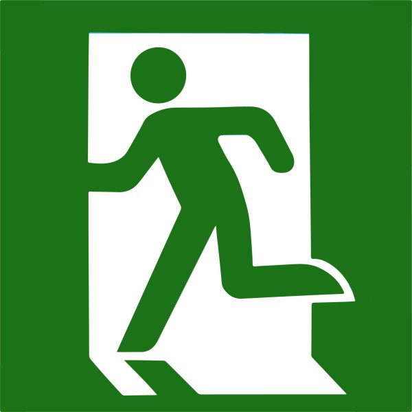 Знак е04 направление к эвакуационному выходу налево