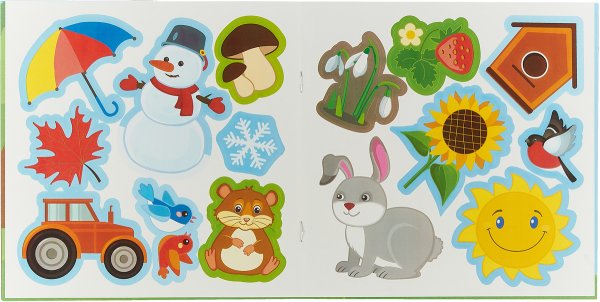 Развивающие наклейки "времена года"