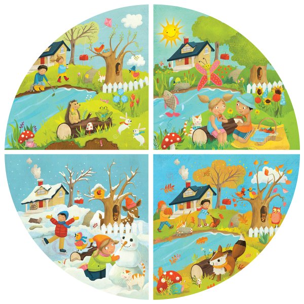 Фон времена года для детей