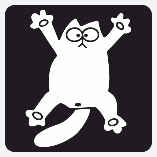 Наклейка кот Саймона