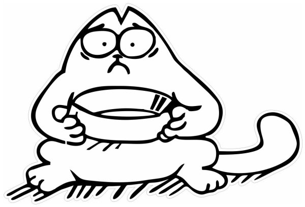 Наклейка кот Саймона